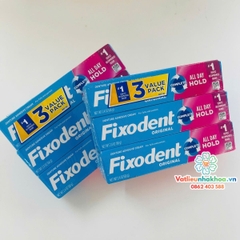 Keo dán răng giả hàm tháo lắp Fixodent 68g