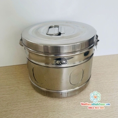 Hộp hấp bông gạc hình trống