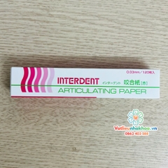 Giấy cắn Interdent (Articulating Paper) - インターデント