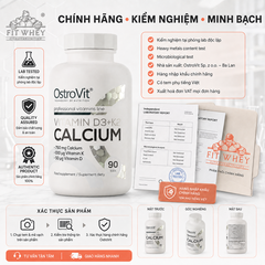 OstroVit Vitamin D3 + K2 Calcium 90 Tabs