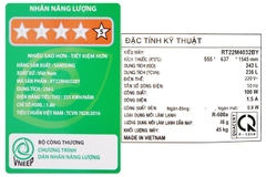 Tủ lạnh Samsung Inverter 236 lít RT22M4032BY/SV
