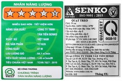 Quạt treo tường Senko 3 cánh TC1626 47W