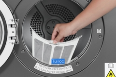 Máy sấy thông hơi Aqua 8 kg AQH-V800H(SS)