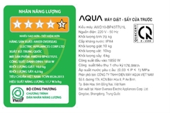 Máy giặt sấy Aqua Inverter giặt 10kg - sấy 6kg AWD10-BP4377U1L(GN)