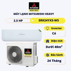Máy Lạnh Mitsubishi Heavy Inverter 2.5 HP SRK 24YXS-W5