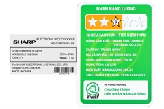 Nồi cơm điện tử Sharp 1.8 lít KS-COM194EV-BK