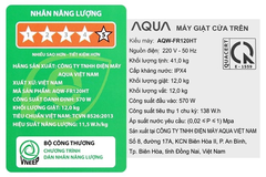 Máy Giặt Aqua 12kg AQW-FR120HT.BK