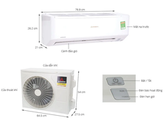 Máy Lạnh Mitsubishi Heavy Inverter 2.5 HP SRK 24YW-W5