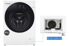 Máy giặt sấy LG Inverter giặt 10.5 kg - sấy 7 kg FG1405H3W1