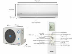 Máy lạnh Airwell Inverter 1.5HP AW-13ID-1/AW-13OD-1