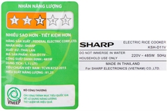 Nồi Cơm Điện Sharp KSH-D11V 1.1 Lít