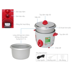 Nồi Cơm Điện Sharp KSH-D06V 0.6 Lít