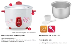 Nồi Cơm Điện Sharp KSH-D06V 0.6 Lít