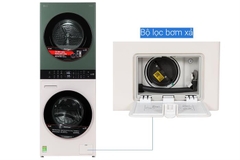 Tháp giặt sấy LG WashTower Inverter giặt 14 kg - sấy 10 kg WT1410NHEG