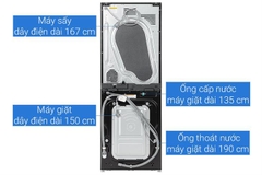 Tháp giặt sấy LG WashTower Inverter giặt 14 kg - sấy 10 kg WT1410NHEG