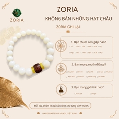 Vòng Tay Bạch Ngọc Bồ Đề 20 Hạt 12 Con Giáp