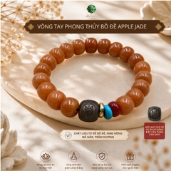 Vòng Tay Bồ Đề Apple Jade 19 Hạt