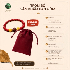 VÒNG TAY CHU SA TINH THỂ SA PHỐI CHU SA HÙNG HOÀNG