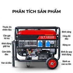 MÁY PHÁT ĐIỆN XĂNG GT3800 4000W