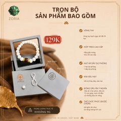 Vòng Tay Bạch Ngọc Bồ Đề 20 Hạt 12 Con Giáp