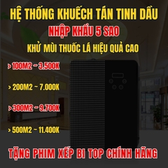 Hệ thống tinh dầu nhập khẩu 5 sao - Khử mùi thuốc lá / không hiệu quả không lấy tiền