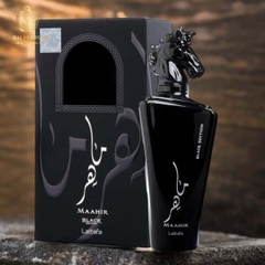 QUÀ TẶNG GIẢI ĐẤU / TOP BILL THÁNG / Nước Hoa Dubai Unisex Lattafa Maahir Black 100ml Chuẩn Auth / 1.000K