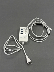 COM 1 BỘ SẠC 6 CỔNG + 2 DÂY SẠC DÙ USB-C , LIGHTNING CAO CẤP - TOP TN SHOP