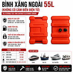thùng xăng cho cano gắn ngoài dung tích 55L