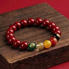 H7-010 Vòng chu sa Ngũ Lộ Thần Tài