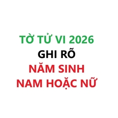 Tờ tử vi phong thuỷ năm 2026