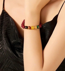 H7-010 Vòng chu sa Ngũ Lộ Thần Tài