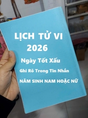 TT Lịch 2026 xem ngày đẹp xấu theo từng tuổi + ghi chú năm sinh nam hoặc nữ