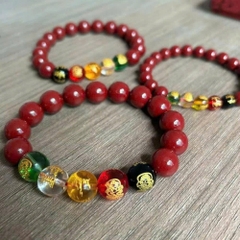 H7-010 Vòng chu sa Ngũ Lộ Thần Tài