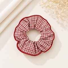 Dây Buộc Tóc Scrunchies Phối Ren Nơ Ruy Băng Phong Cách Tiểu Thư Vintage