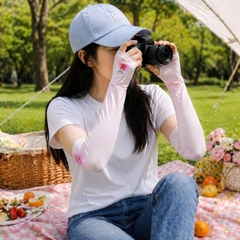 Bao Tay Chống Nắng Nữ Form Rộng Thoáng Mát, Găng Tay Dài Co Giãn Mềm Mịn Chống Tia UV