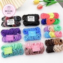 Túi 50 Dây Thun Cột Tóc Hàn Quốc Co Giãn, Không Gây Đau Tóc, Nhiều Màu Sắc Hot Trend