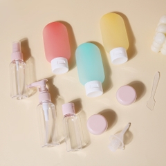 Bộ Chiết Mỹ Phẩm Du Lịch, Chai Đựng Dầu Gội, Sữa Tắm, Kem Dưỡng Mini Tiện Lợi