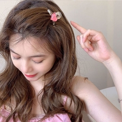 Kẹp Tóc Trái Tim Hàn Quốc, Kẹp Càng Cua Mini Dễ Thương Phối Màu Trong Suốt