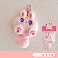 Móc Khóa Mèo Đuôi Dài Cute Lông Mềm, Thú Bông Mini Treo Cặp Túi Xách Balo Dễ Thương BEYOU DIY