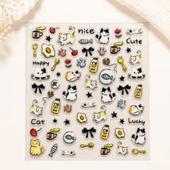 Sticker In Nổi 3D Dán Móng Tay, Điện Thoại, Sổ Tay, Sticker PVC Chống Nước Nhiều Mẫu
