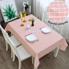 Khăn Trải Bàn Caro, Thảm Picnic Nhựa PVC Chống Thấm Mỏng Nhẹ, Khăn Trải Dã Ngoại, Phông Nền Chụp Ảnh