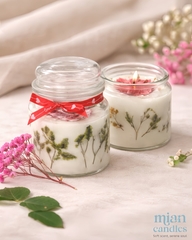 MIAN CANDLES – Nến Thơm Hoa Khô Cốc Thủy Tinh