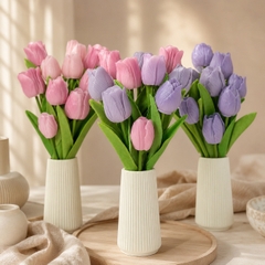 Bình Hoa Sáp Tulip Cao Handmade – Decor Phòng & Quà Tặng Cao Cấp
