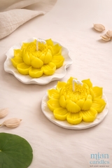LIÊN HƯƠNG- Nến thơm Hoa Sen nở và đế