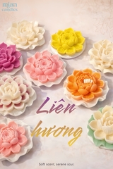 LIÊN HƯƠNG- Nến thơm Hoa Sen nở và đế