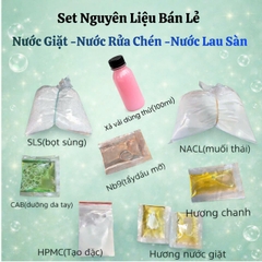 NGUYÊN LIỆU PHA NƯỚC RƯẢ CHÉN & GIẶT & LAU SÀN TỰ PHA TIỆN LỢI TUỲ Ý LỰA CHỌN