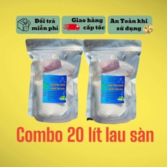Combo đôi tặng xả vải - 20 lít nước giặt và 20 lít bột pha nước lau sàn. Tự pha, tiết kiệm chi phí, làm sạch, lưu hương lâu cả ngày, làm mềm sợi vải. _ gi ặ t