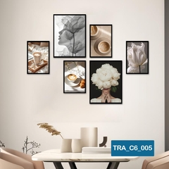 (50 mẫu) Combo 6 tranh dán tường  50 mẫu sang trọng nàng thơ rõ nét nhiều kích thước trang trí phòng khách phòng ngủ quán ăn cà phê decor giá rẻ 2D 3D