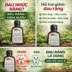 Combo 3 Chai Nước Súc Miệng 100ml Hỗ Trợ Giảm Đau Răng Viêm Nướu