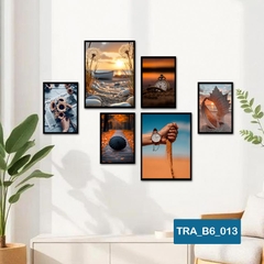 (50 mẫu) Combo 6 tranh dán tường  50 mẫu sang trọng nàng thơ rõ nét nhiều kích thước trang trí phòng khách phòng ngủ quán ăn cà phê decor giá rẻ 2D 3D